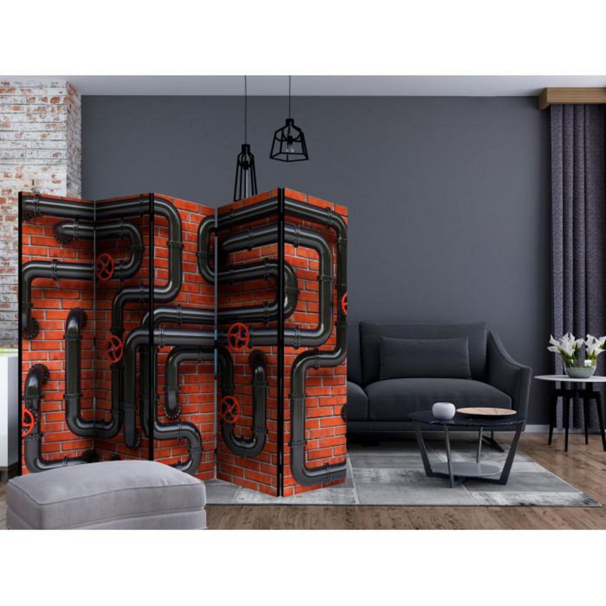 Paris Prix Paravent 5 Volets  The Goblin King  172x225cm