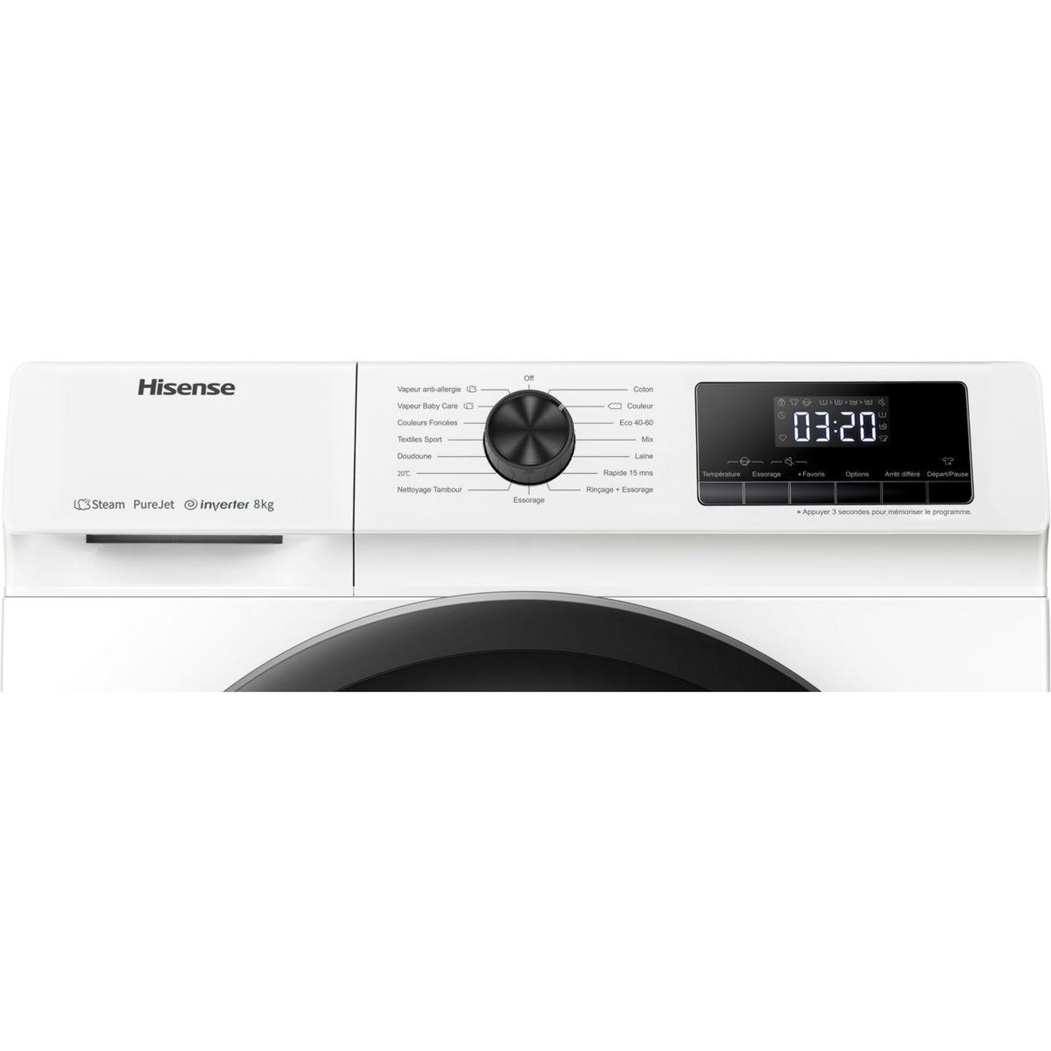 Voir la diapositive 2 : Hisense Lave linge hublot w814qaejm