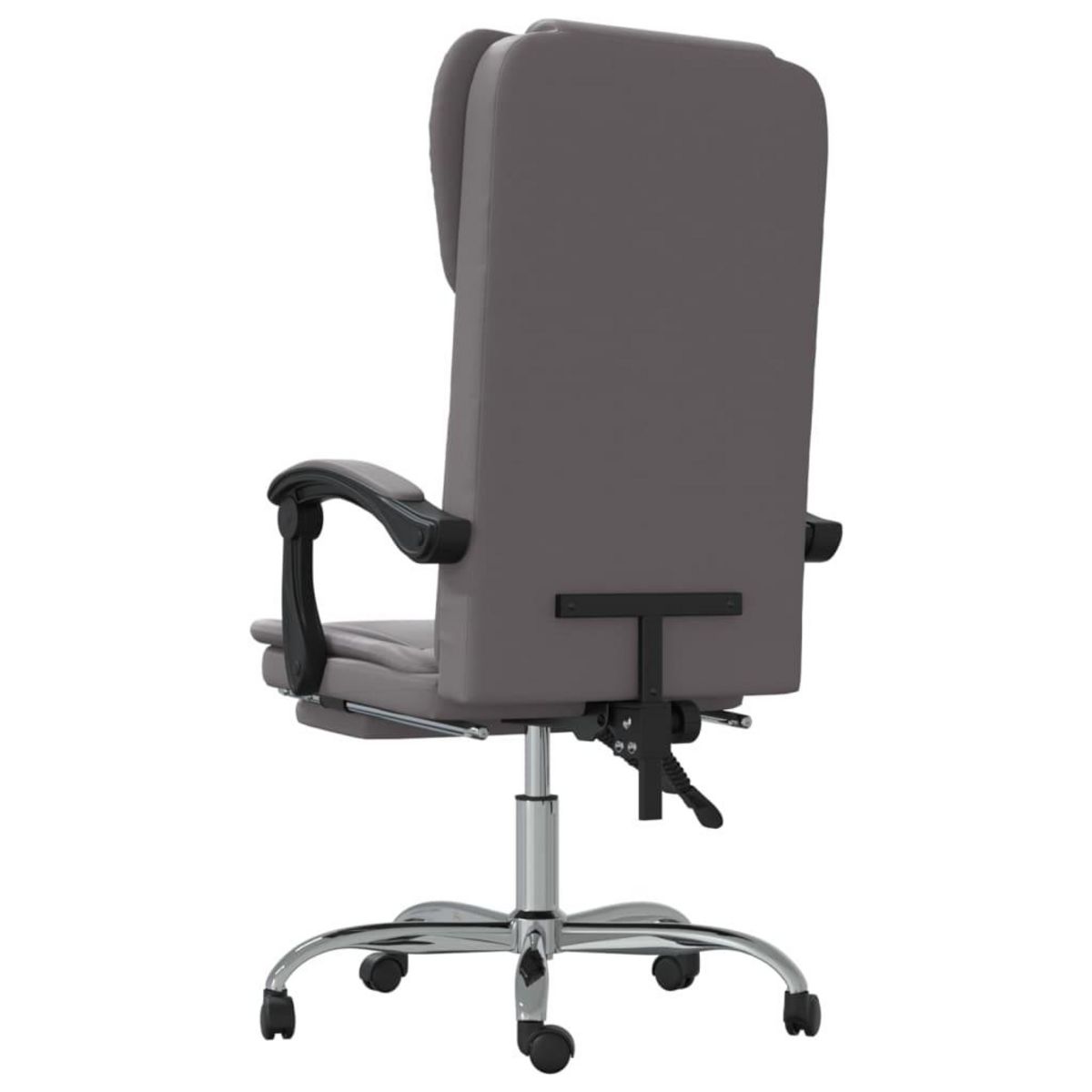 VIDAXL Fauteuil inclinable de bureau Gris Similicuir