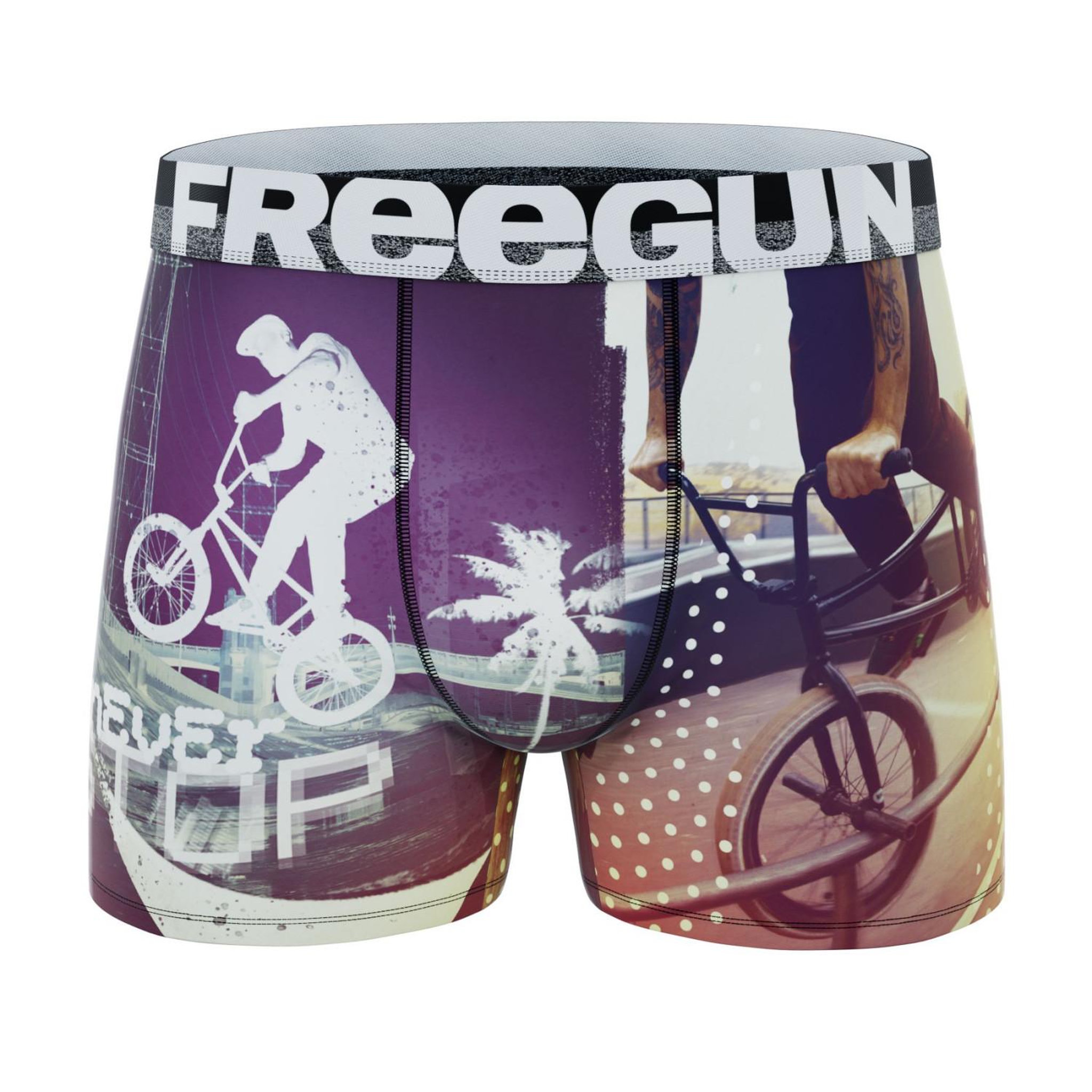 Voir la diapositive 4 : FREEGUN Lot de 4 boxers enfant  Street Sport