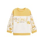 Petit Béguin Sweat-shirt enfant Ciao Milano. Coloris disponibles : Jaune