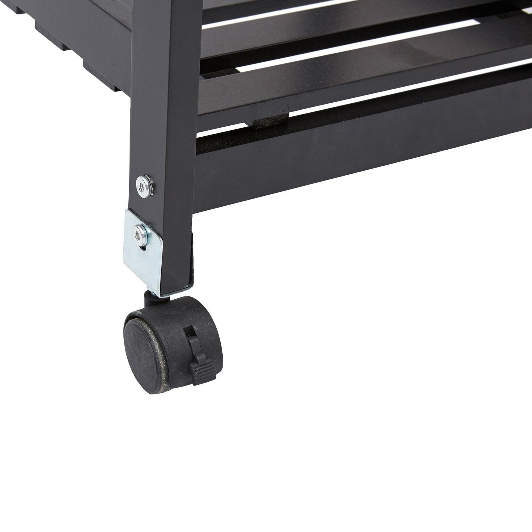 Voir la diapositive 4 : ATMOSPHERA Desserte de cuisine gustaf - h. 61 cm - noir