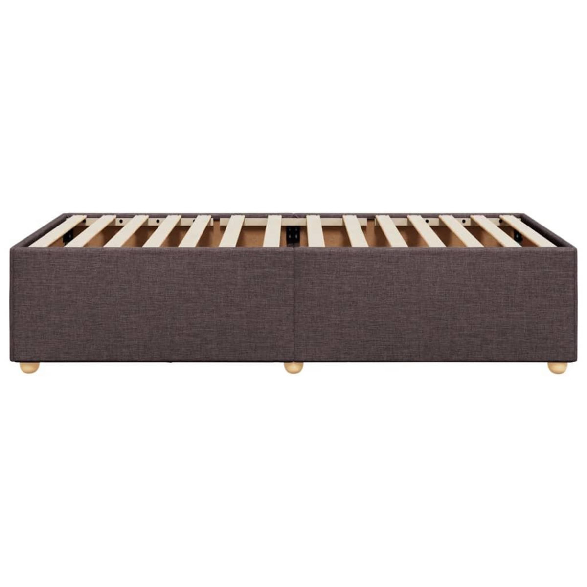 VIDAXL Cadre de lit sans matelas marron fonce 80x200 cm tissu