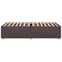 Voir la diapositive 5 : VIDAXL Cadre de lit sans matelas marron fonce 80x200 cm tissu