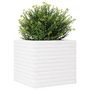 Voir la diapositive 4 : VIDAXL Jardiniere blanc 50x50x46 cm bois de pin massif