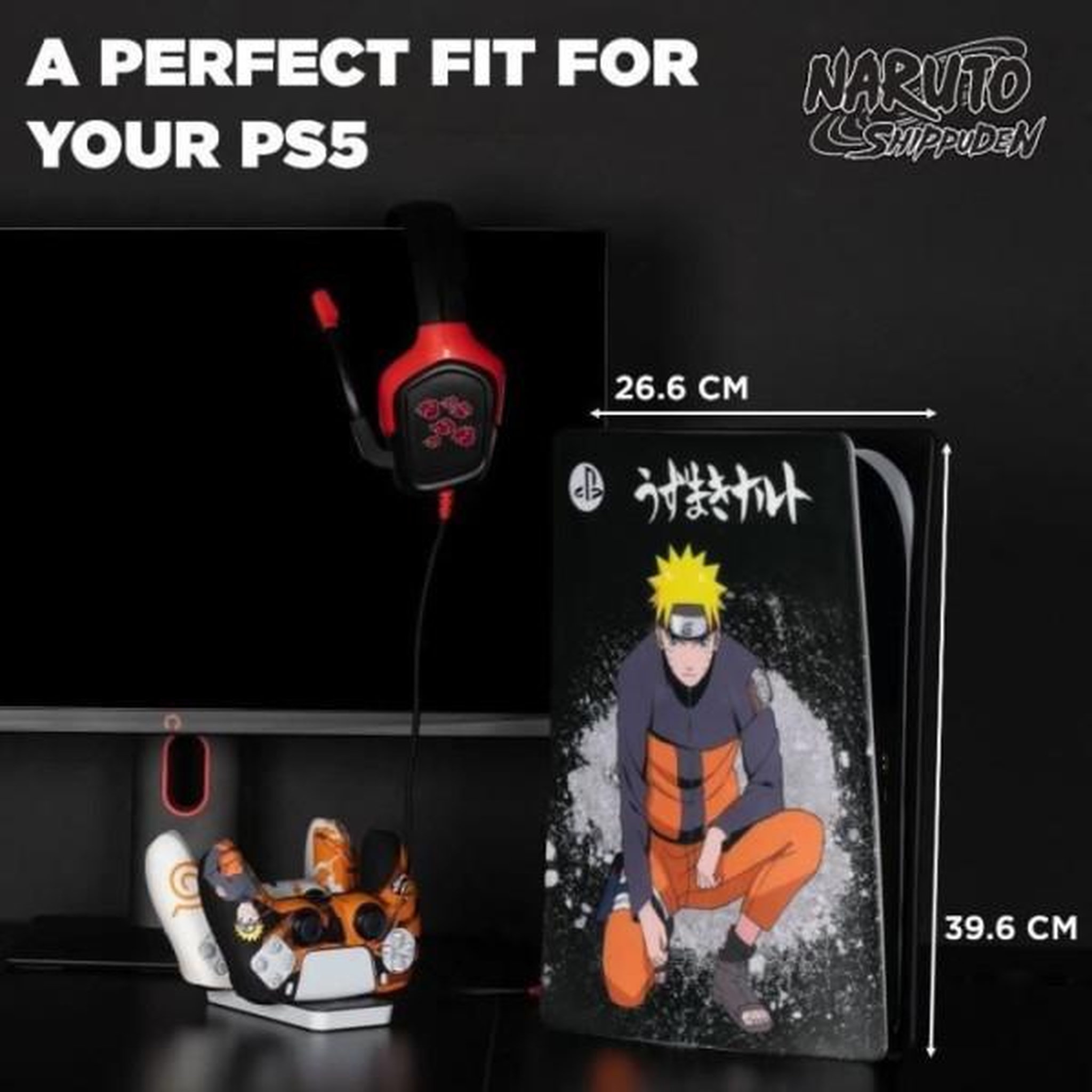 Voir la diapositive 5 : Konix Silicone Cover Pour Playstation 5 - Naruto-Accessoire-PS5