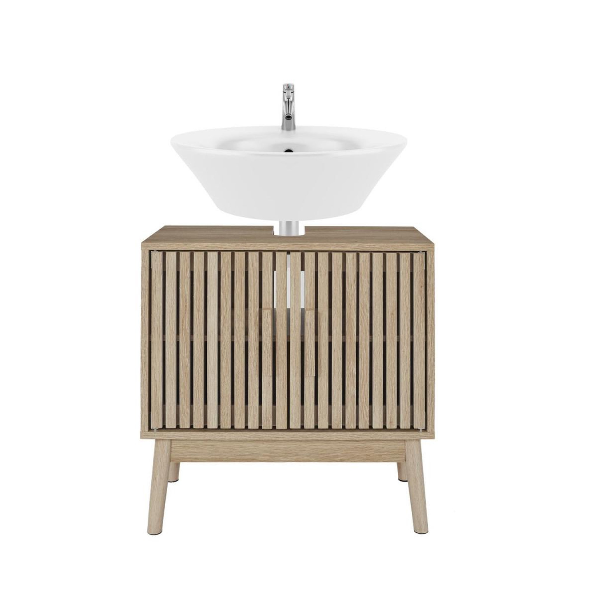 Voir la diapositive 5 : The Home Deco Factory Meuble sous lavabo  klaus  70cm marron