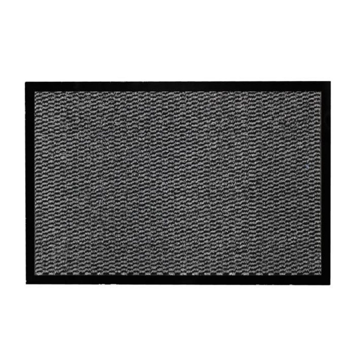 Paris Prix Tapis d'Entrée Anti-Poussière  Julius  40x60cm Noir & Gris