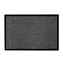 Voir la diapositive 1 : Paris Prix Tapis d'Entrée Anti-Poussière  Julius  40x60cm Noir & Gris