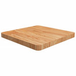 VIDAXL Dessus de table carre Marron clair 50x50x4 cm Bois chene traite