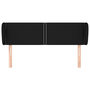Voir la diapositive 3 : VIDAXL Tete de lit avec oreilles Noir 147x23x78/88 cm Tissu