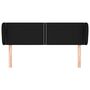 Voir la diapositive 3 : VIDAXL Tete de lit avec oreilles Noir 147x23x78/88 cm Tissu