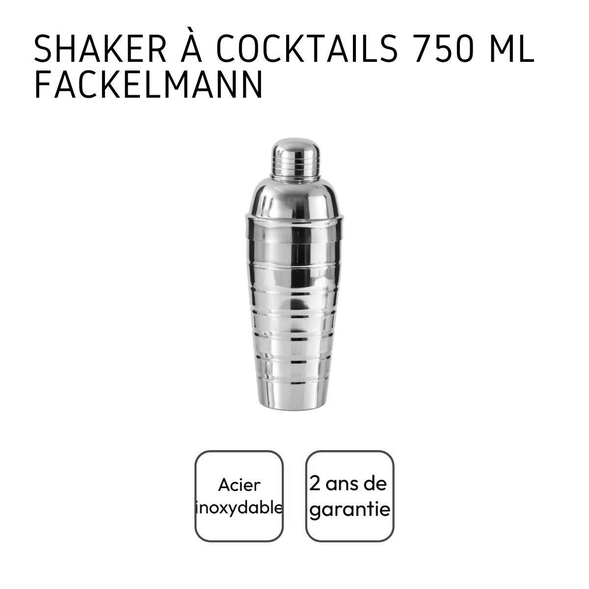 Fackelmann Shaker à cocktails en inox 750 ml Fackelmann Bar Concept