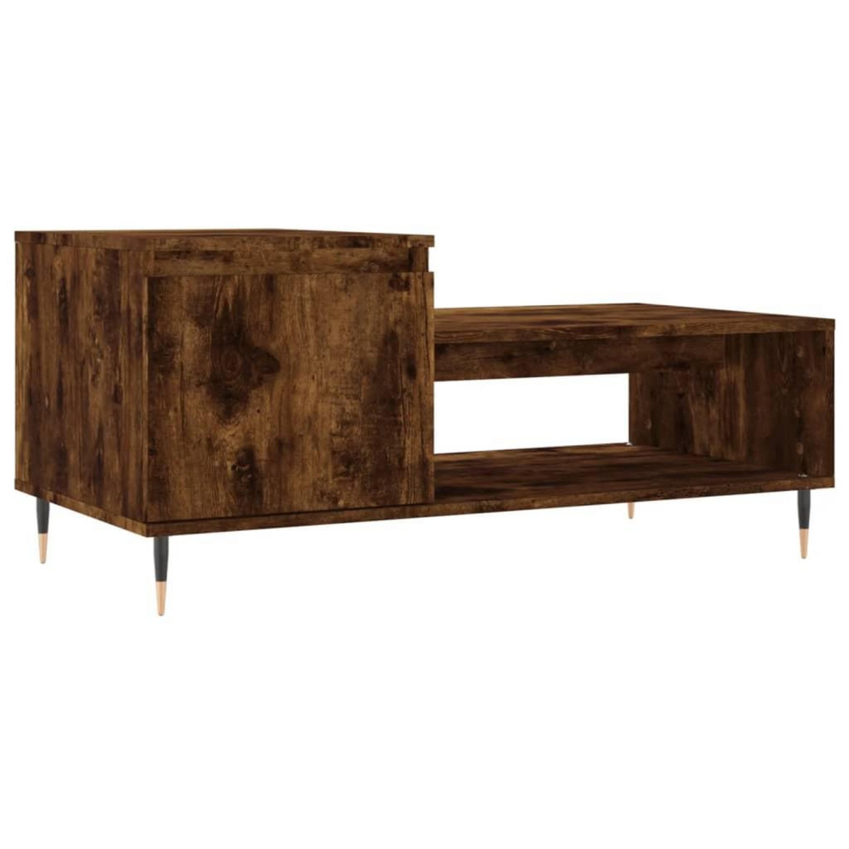 VIDAXL Table basse Chene fume 100x50x45 cm Bois d'ingenierie