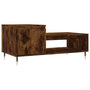 Voir la diapositive 2 : VIDAXL Table basse Chene fume 100x50x45 cm Bois d'ingenierie