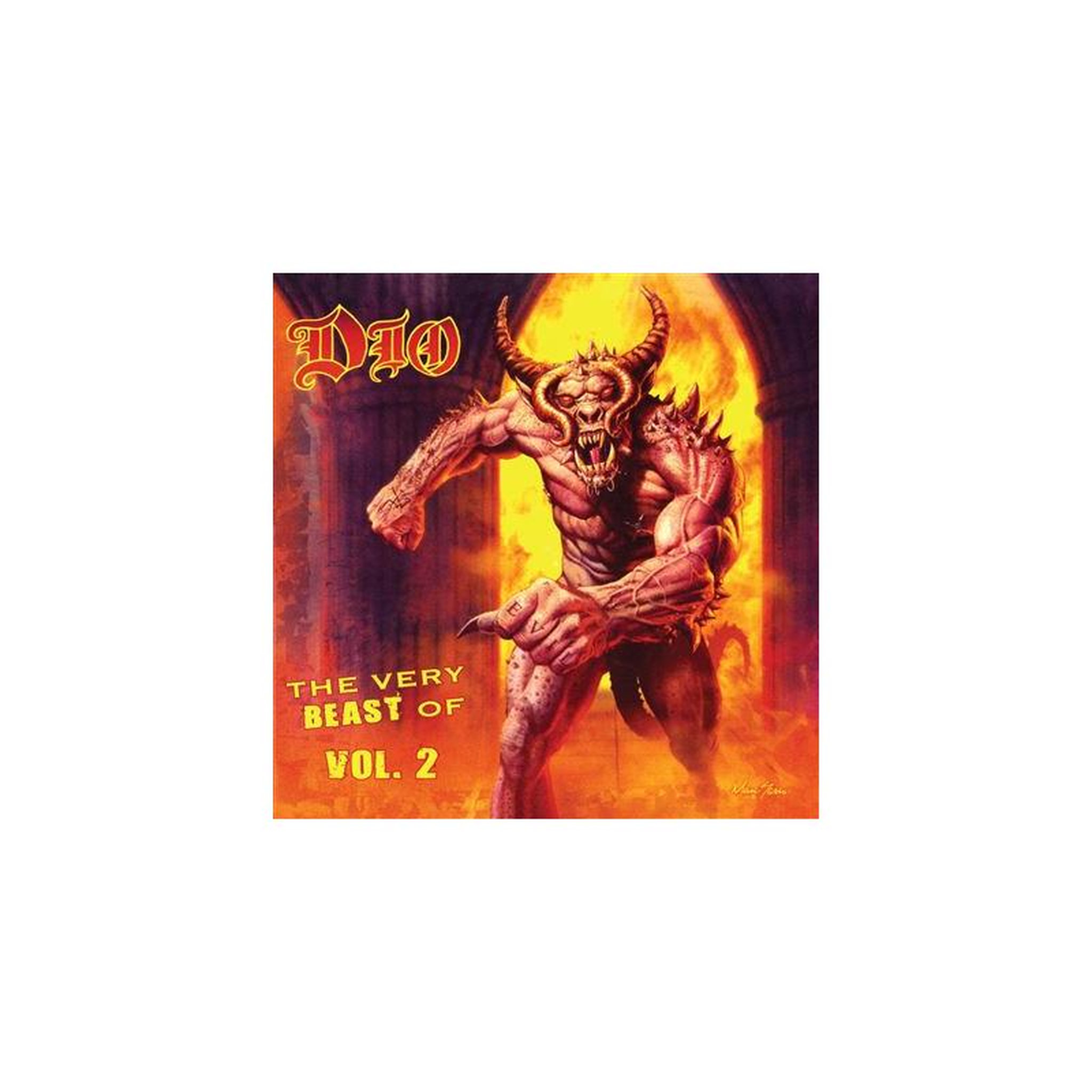 Vinyle album the very beast of dio volume 2 vinyle édition dragon s fire rouge et orange avec