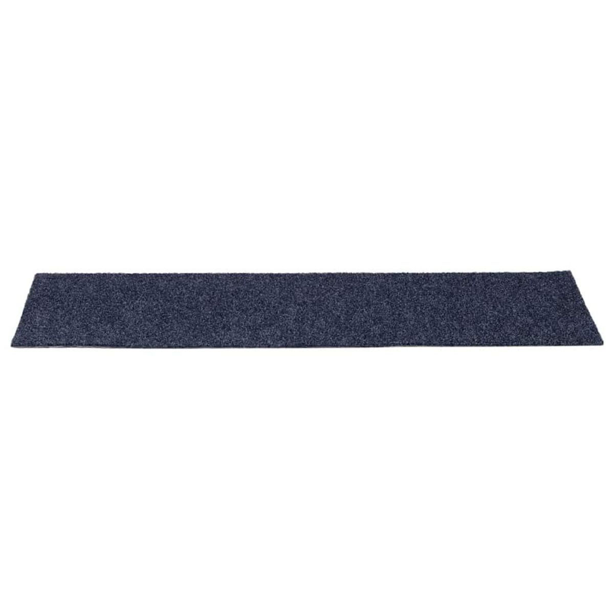 VIDAXL Tapis d'escalier auto-adhesifs 30 pcs gris bleu 76x20 cm