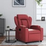 Voir la diapositive 1 : VIDAXL Fauteuil inclinable Rouge bordeaux Similicuir