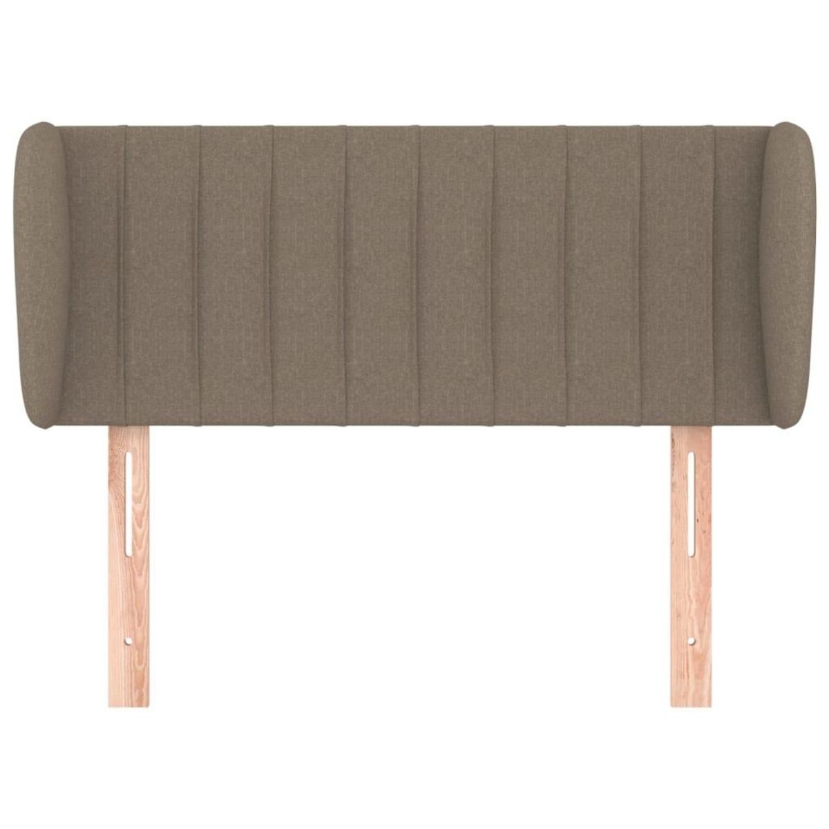 VIDAXL Tete de lit avec oreilles Taupe 93x23x78/88 cm Tissu