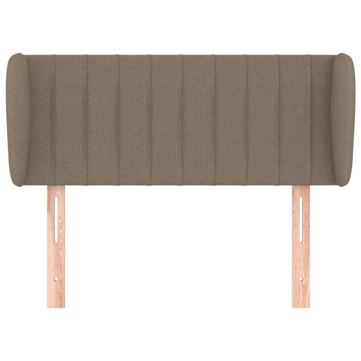 VIDAXL Tete de lit avec oreilles Taupe 93x23x78/88 cm Tissu