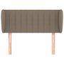 Voir la diapositive 3 : VIDAXL Tete de lit avec oreilles Taupe 93x23x78/88 cm Tissu