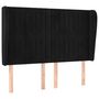 Voir la diapositive 2 : VIDAXL Tete de lit avec oreilles Noir 147x23x118/128 cm Velours