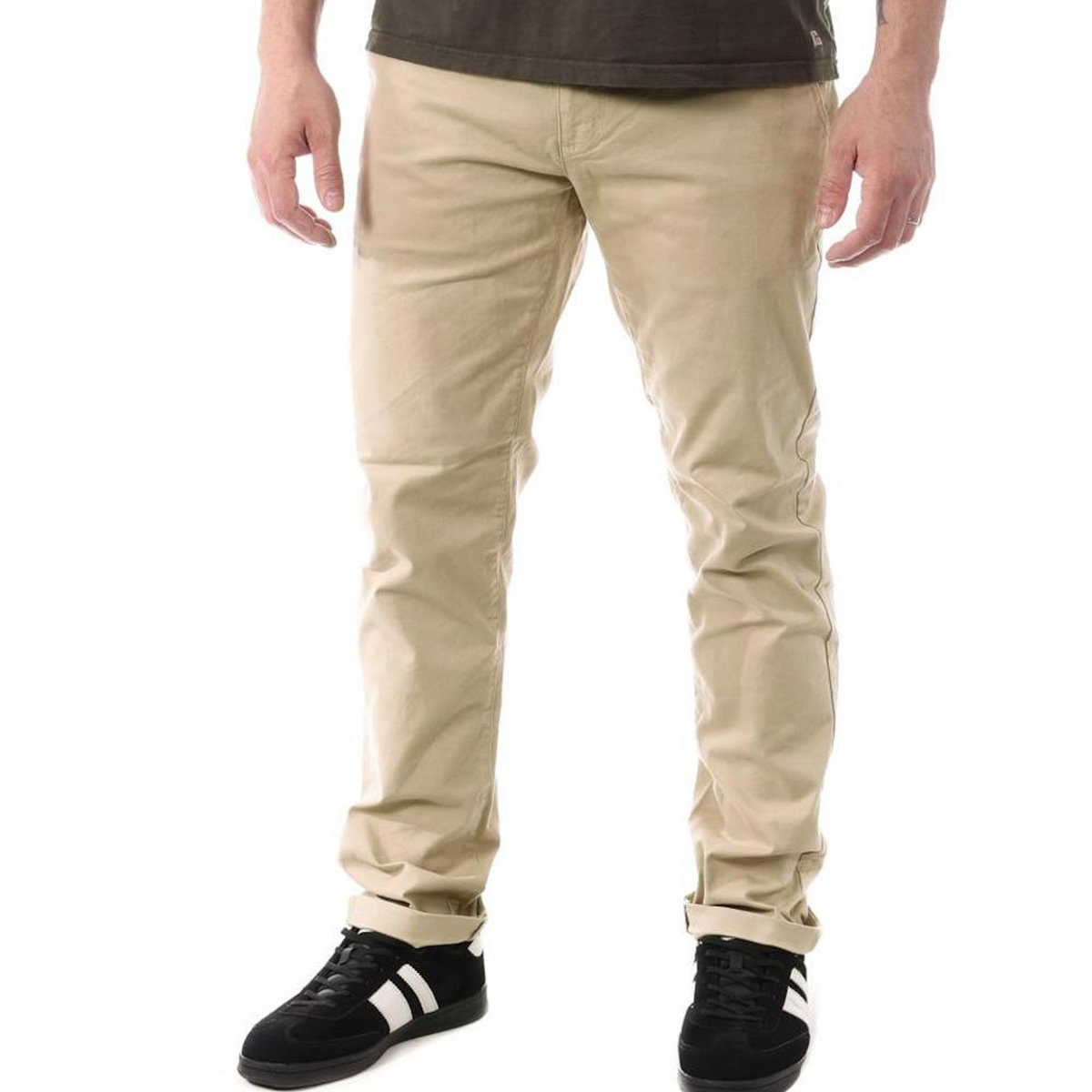 PANAME BROTHERS Pantalon Chino Marron/ Homme Paname Brothers Costa1