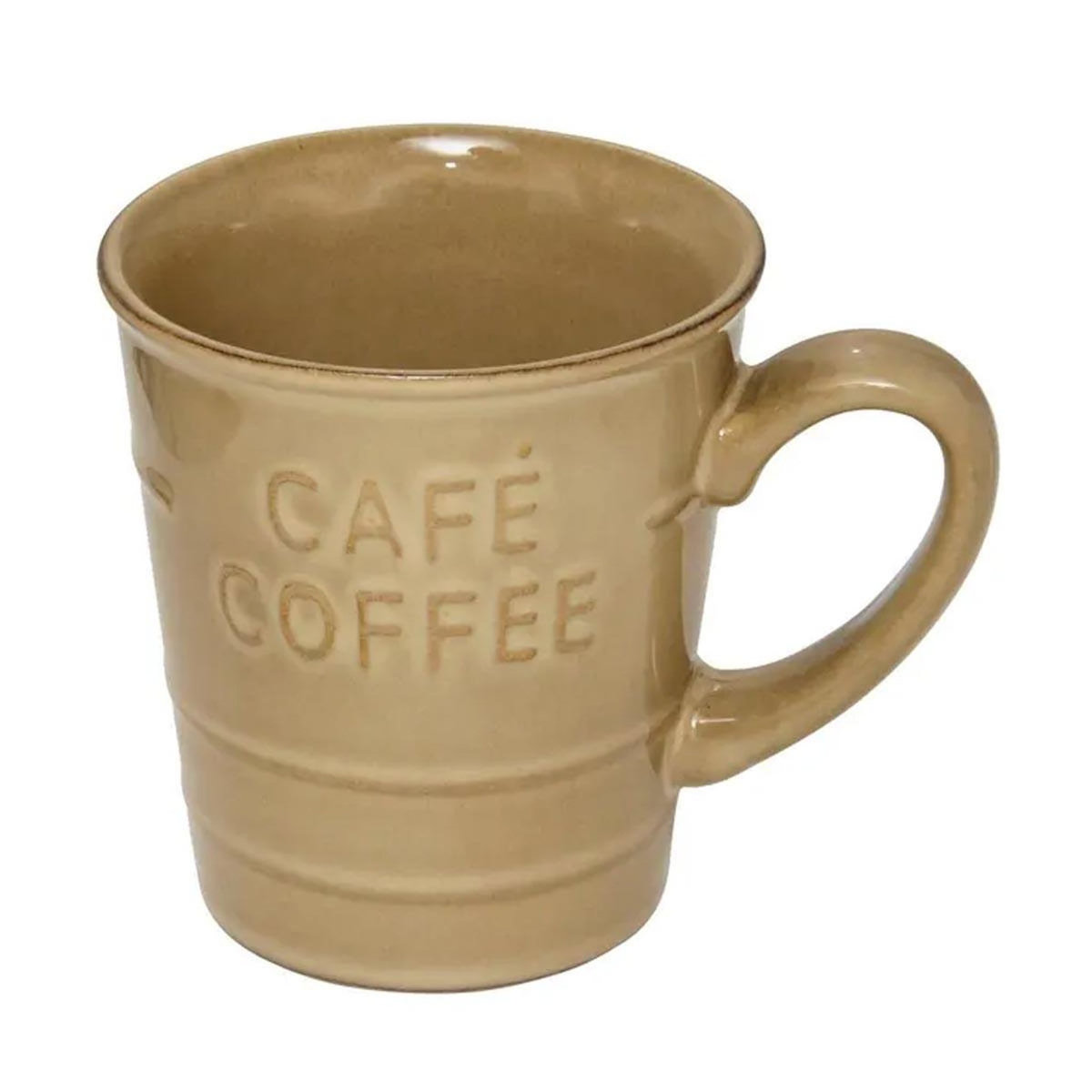 SECRET DE GOURMET Lot de 6 Mugs à Café  Joel  20cl Beige