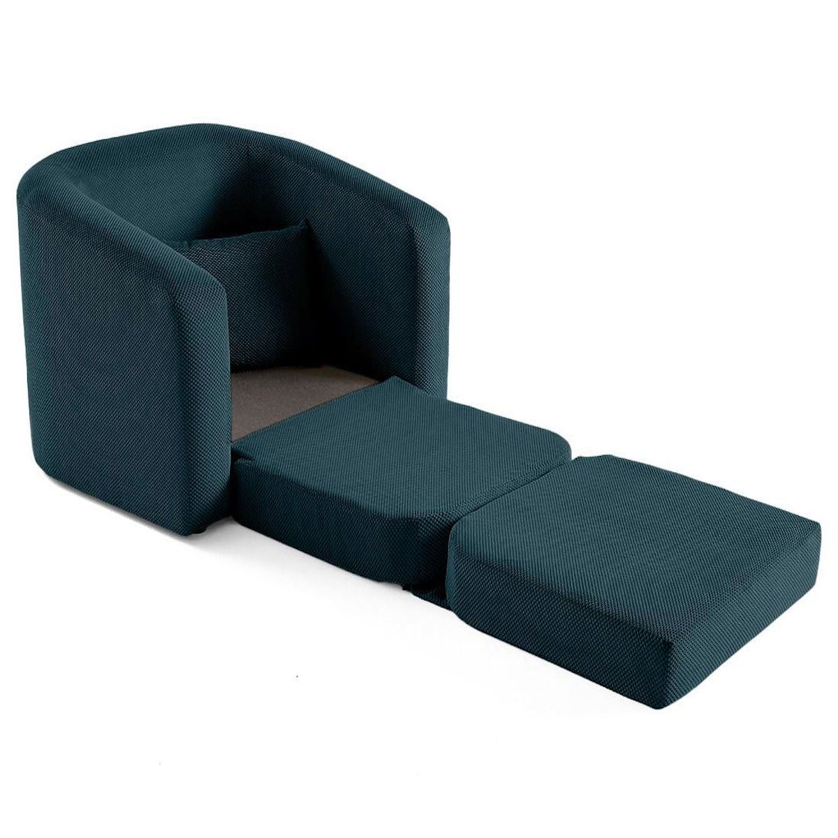 BEST MOBILIER Nuvia - canapé convertible déplimousse 1 place en velours texturé