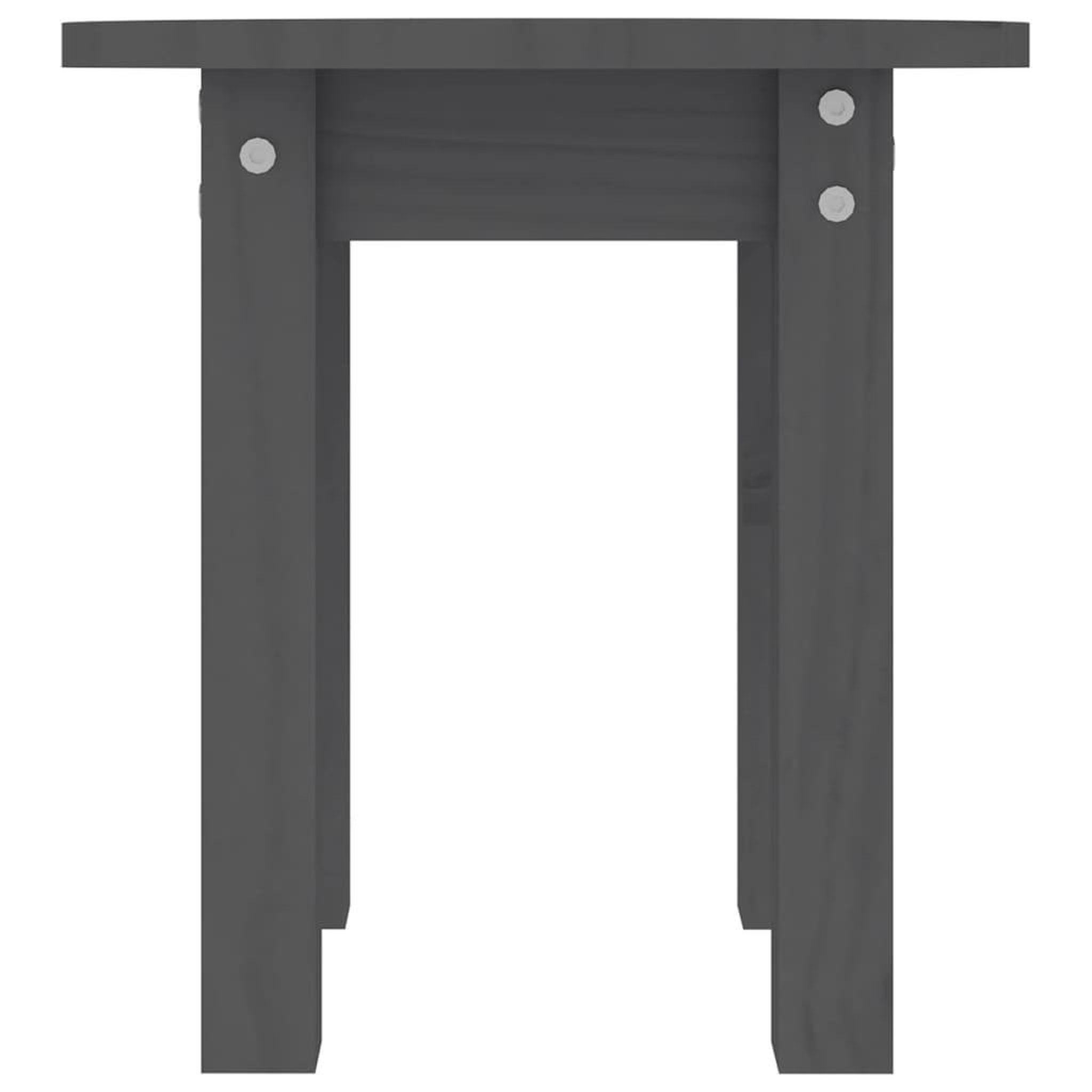 Voir la diapositive 5 : VIDAXL Table basse Gris Ø 35x35 cm Bois massif de pin