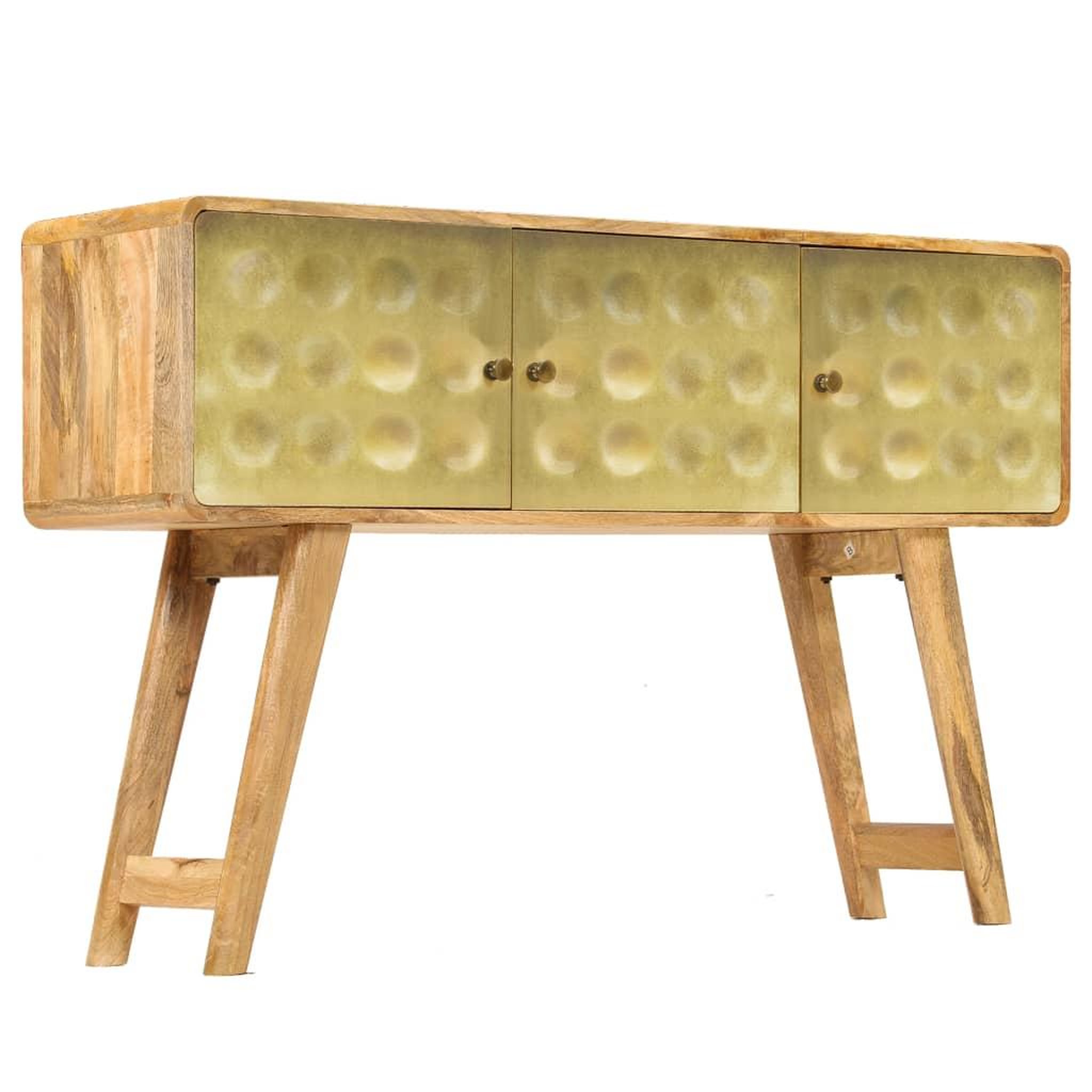 Voir la diapositive 2 : VIDAXL Buffet Bois de manguier massif 120x30x80 cm