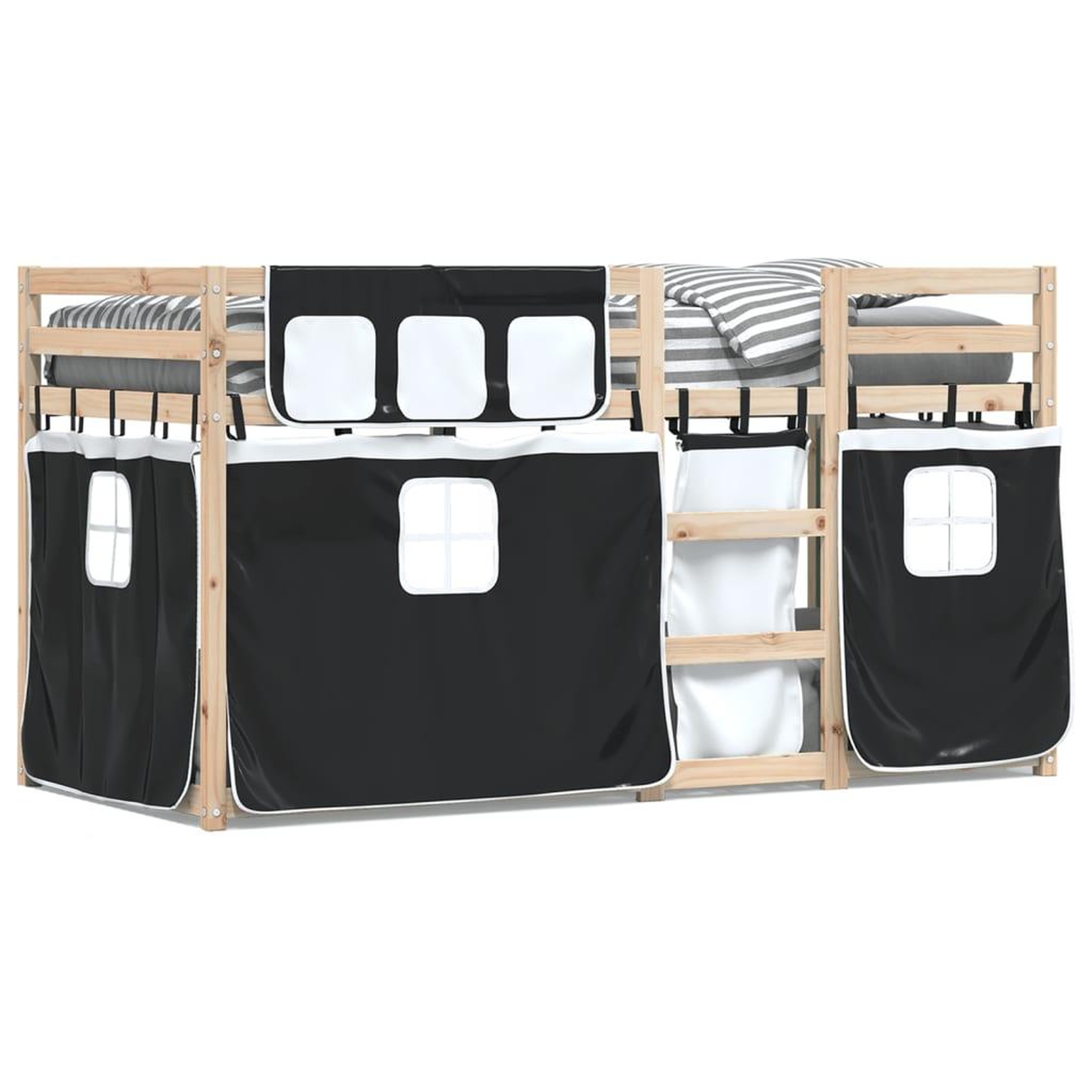 Voir la diapositive 2 : VIDAXL Lit superpose sans matelas 80x200 cm bois de pin massif