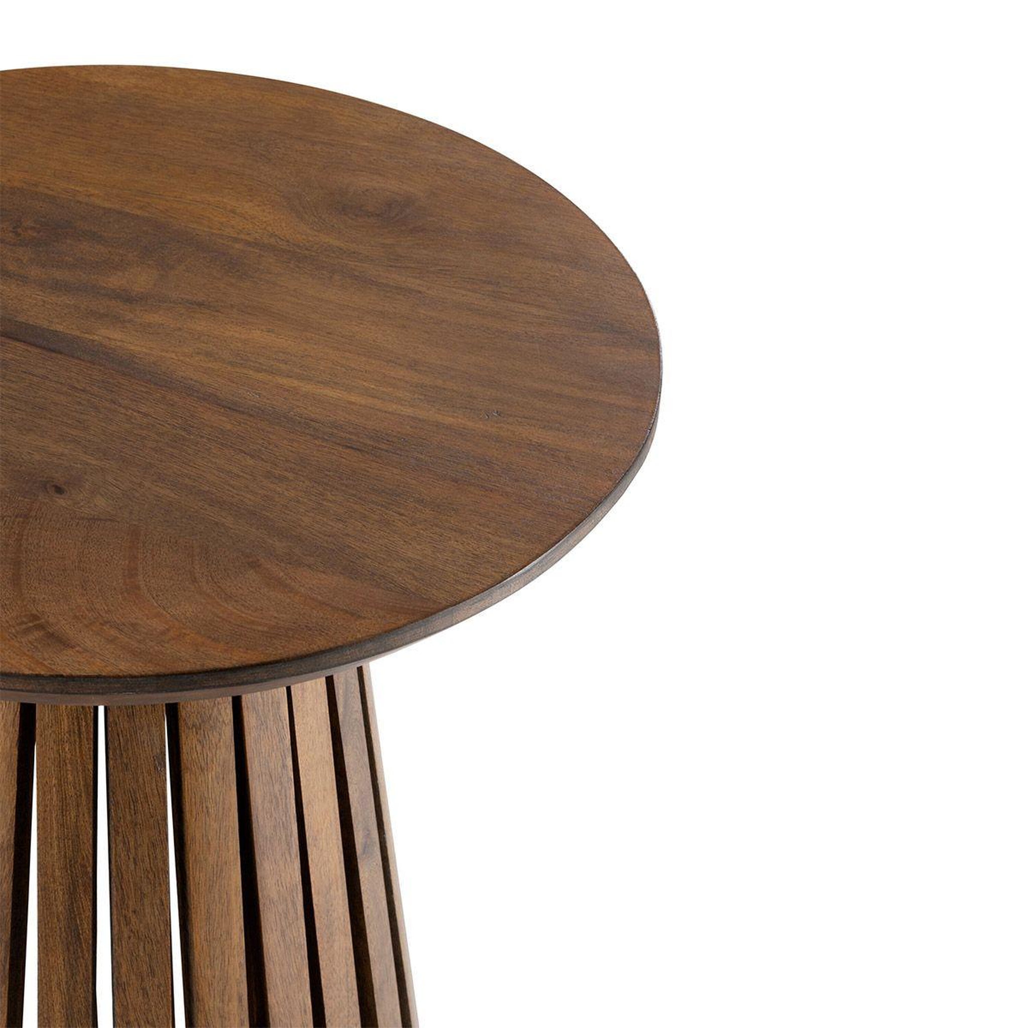 Voir la diapositive 2 : J-LINE Table d'appoint design en bois  vincent  40cm marron