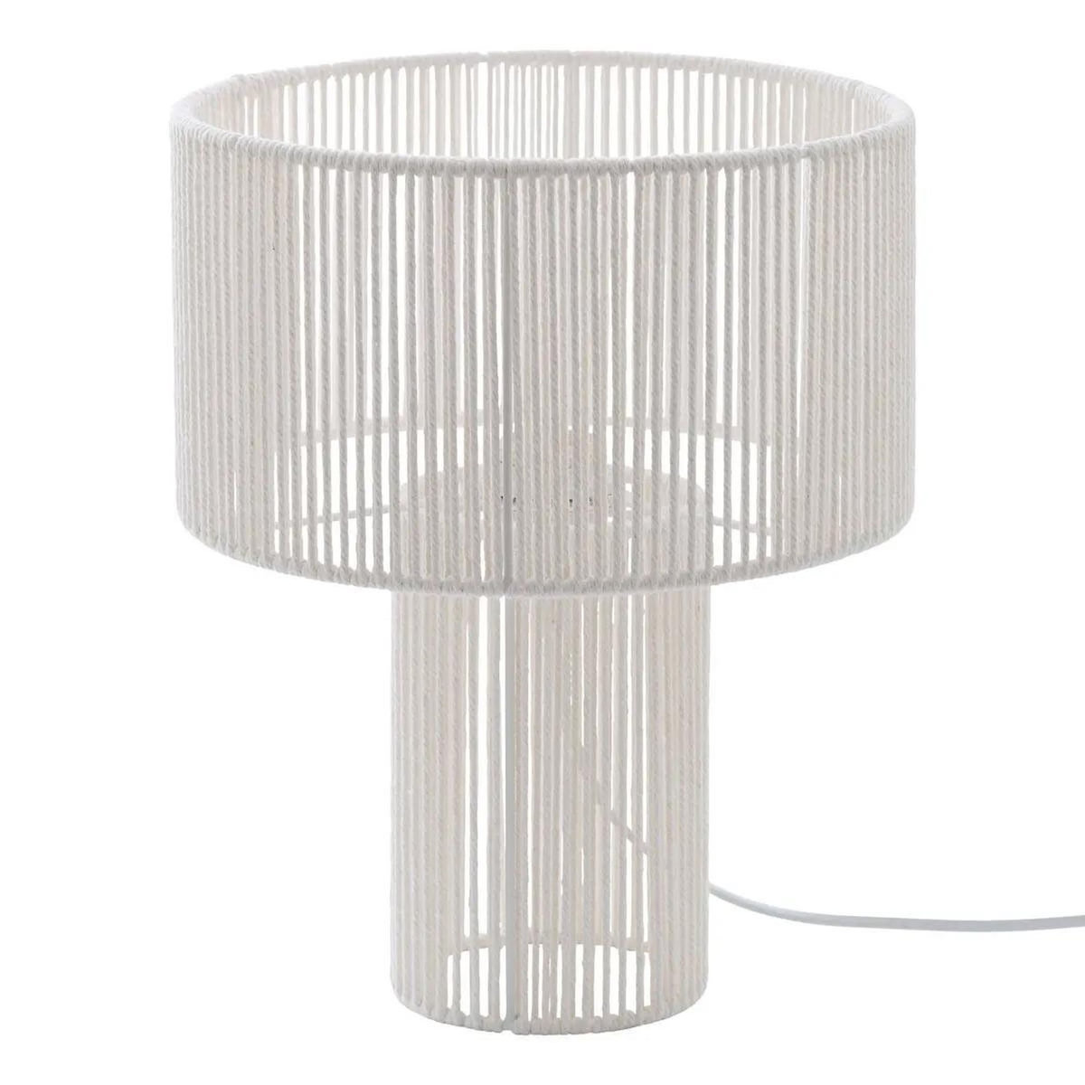 ATMOSPHERA Lampe à Poser en Métal  Miria  34cm Blanc