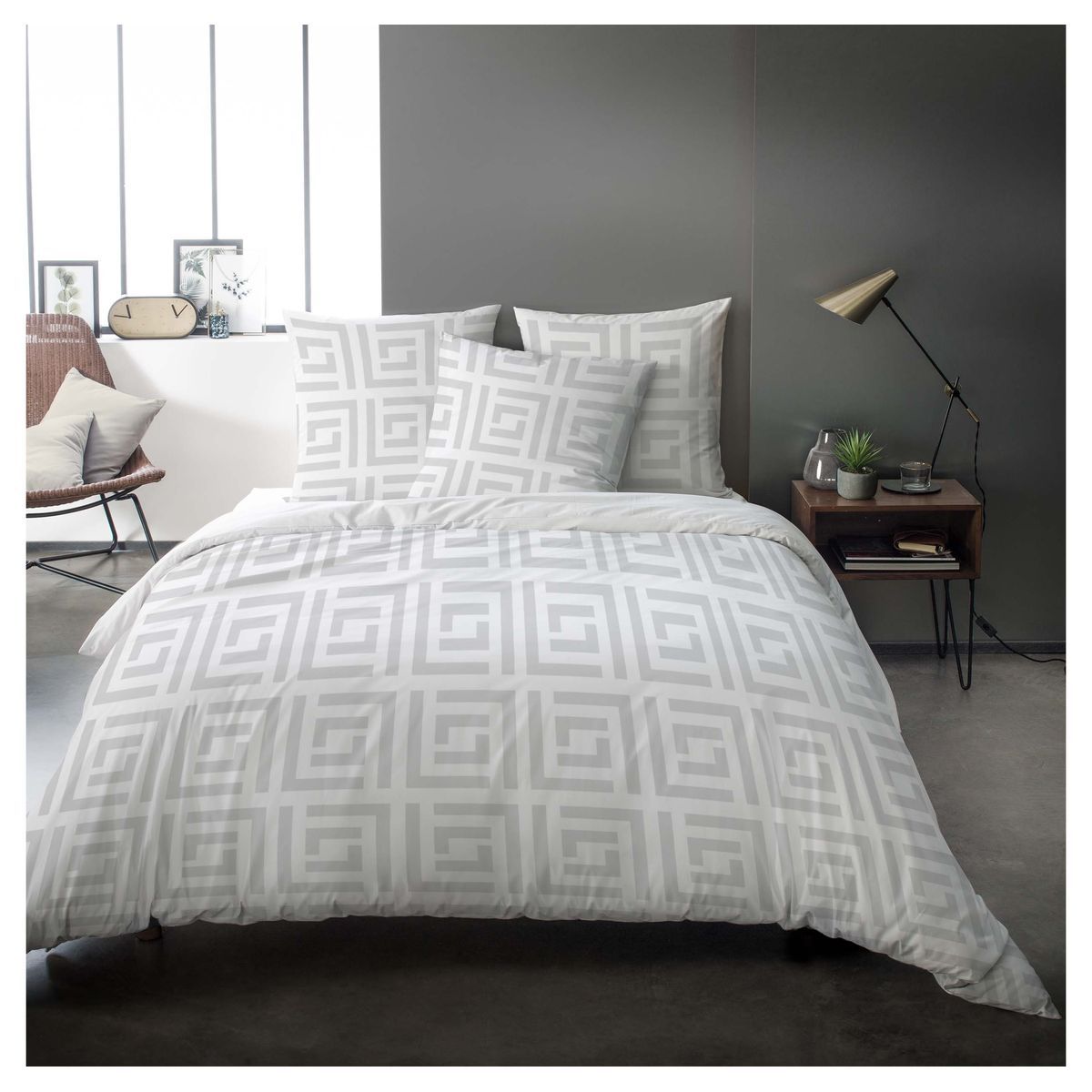 Parure de drap fantaisie en satin de coton 110 fils CELESTE