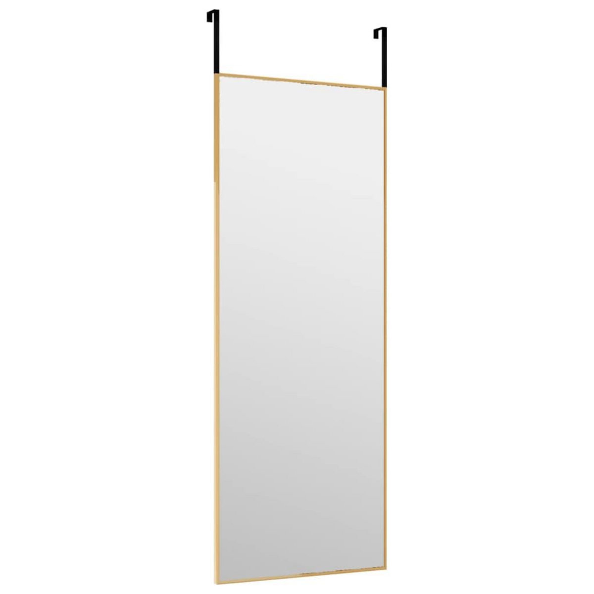 VIDAXL Miroir de porte Dore 30x80 cm Verre et aluminium