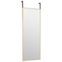 Voir la diapositive 3 : VIDAXL Miroir de porte Dore 30x80 cm Verre et aluminium