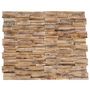 Voir la diapositive 1 : VIDAXL Panneaux de revetement mural 3D 10 pcs 1,01 m^2 Bois de teck
