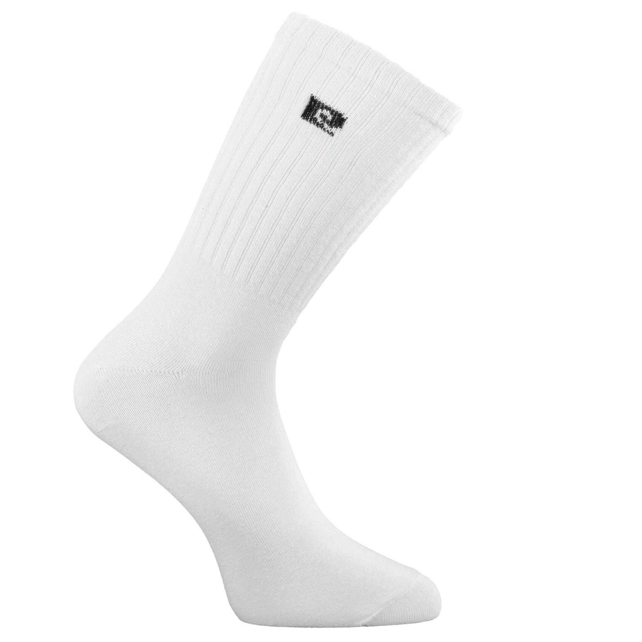 Voir la diapositive 2 : PIERRE CARDIN Lot de 6 paires de tennis homme uni logo noir 120 aiguilles Spugna