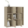 Voir la diapositive 4 : VIDAXL Bibliotheque Chene sonoma 90x30x90 cm Bois d'ingenierie