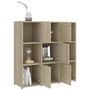 Voir la diapositive 4 : VIDAXL Bibliotheque Chene sonoma 90x30x90 cm Bois d'ingenierie