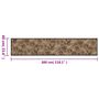Voir la diapositive 6 : VIDAXL Tapis de cuisine lavable imprime Morning brun 60x300 cm velours