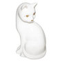 Voir la diapositive 1 : ATMOSPHERA Statuette Déco en Céramique  Chat  26cm Blanc