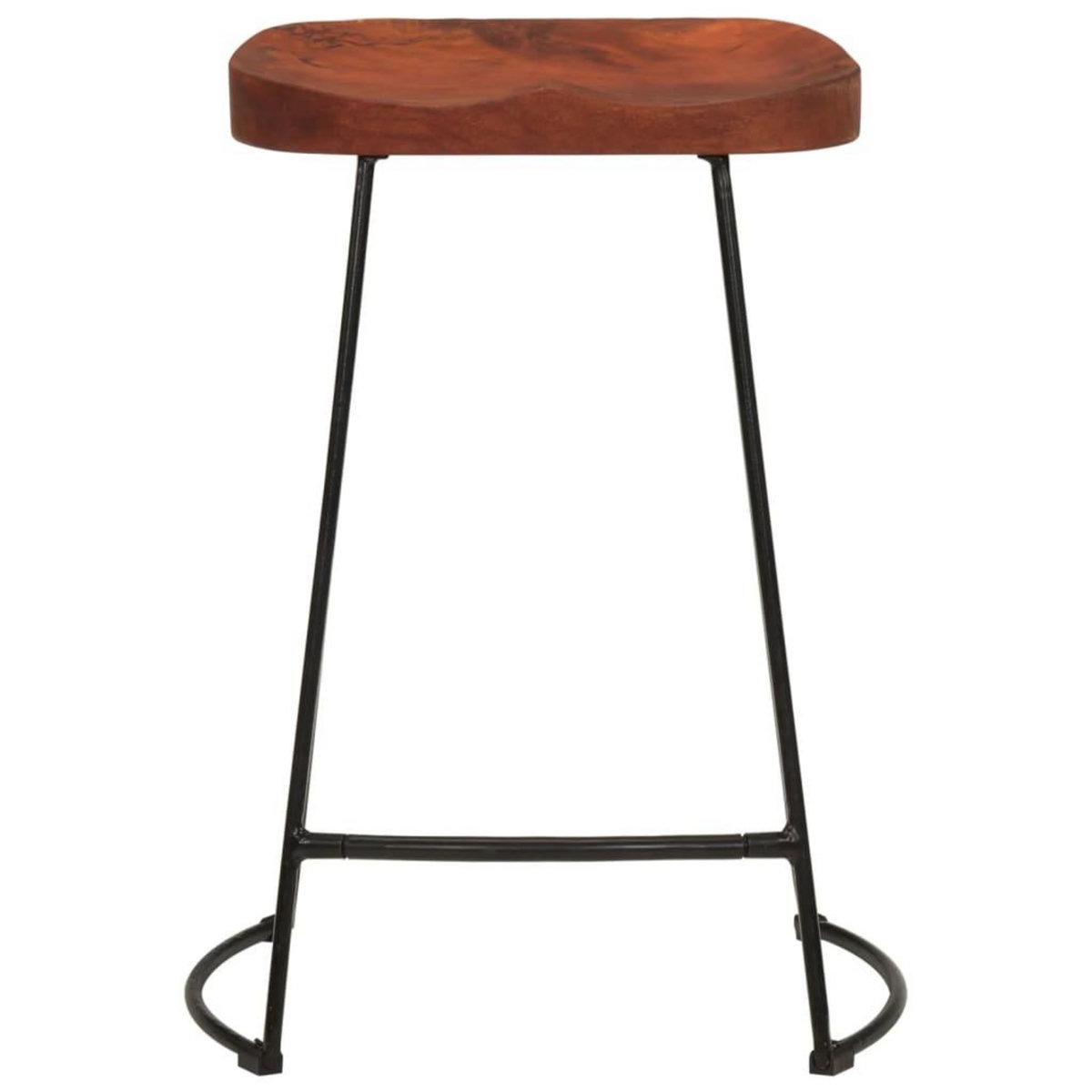 VIDAXL Tabourets de bar Gavin lot de 2 45x40x63cm bois massif manguier