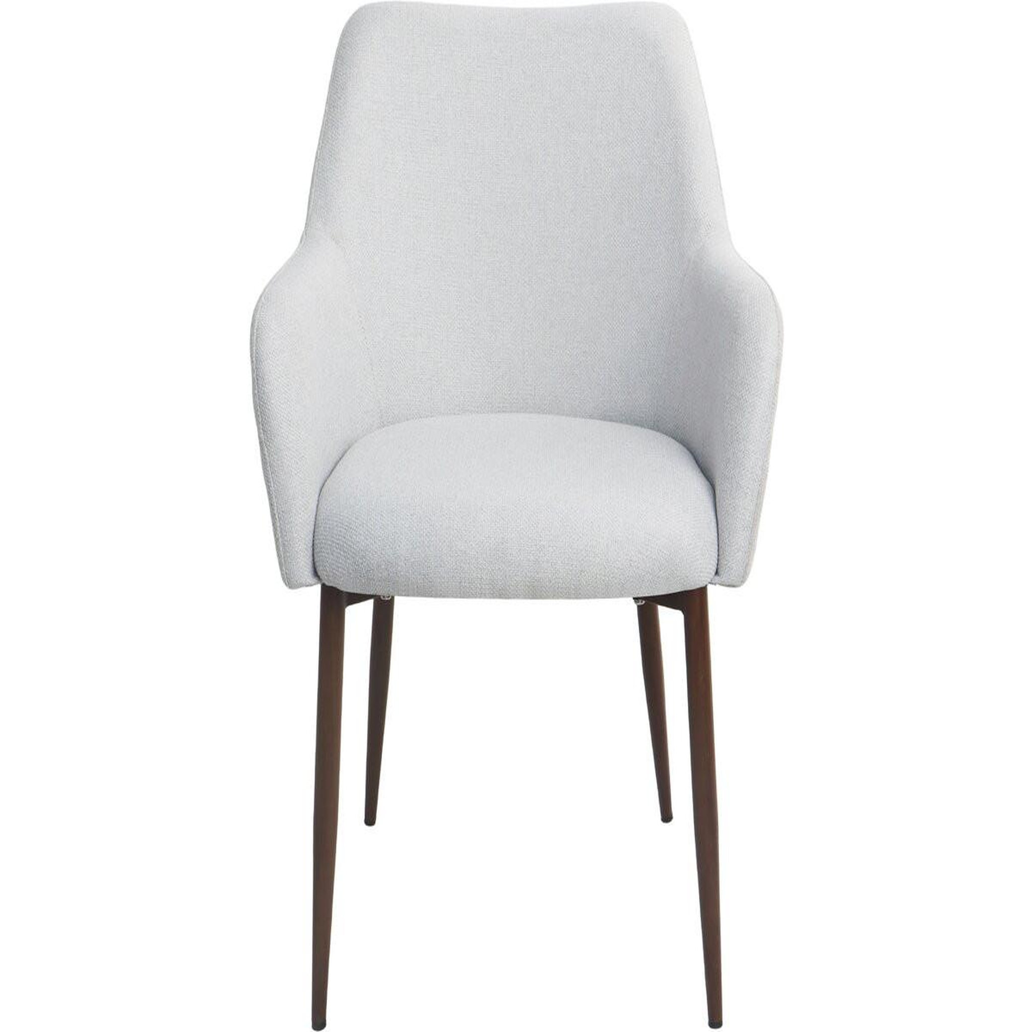 Voir la diapositive 4 : Habitat et Jardin Lot de 2 chaises de salle à manger avec accoudoirs  jade  - gris clair