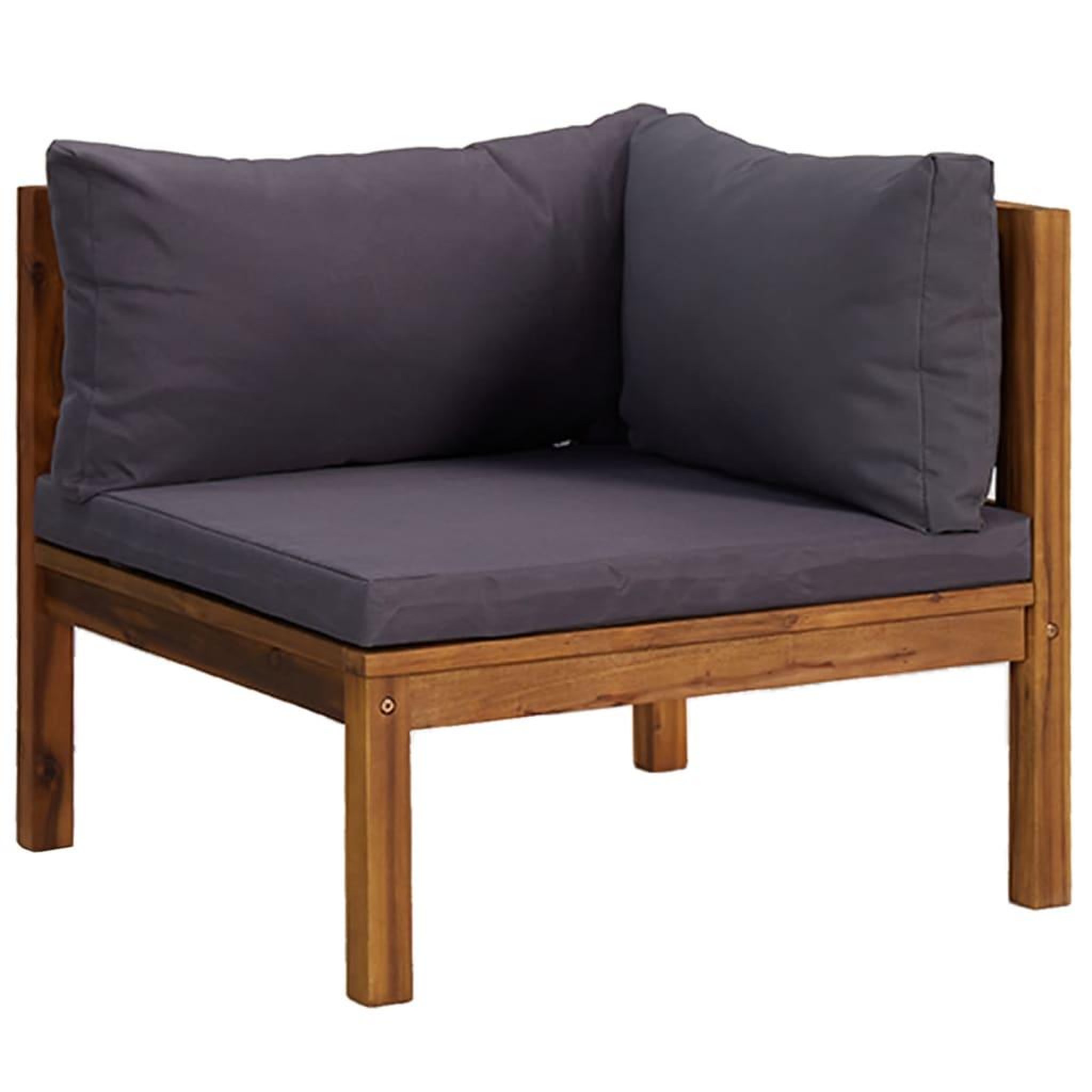 Voir la diapositive 3 : VIDAXL Salon de jardin 4 pcs avec coussin Bois d'acacia solide