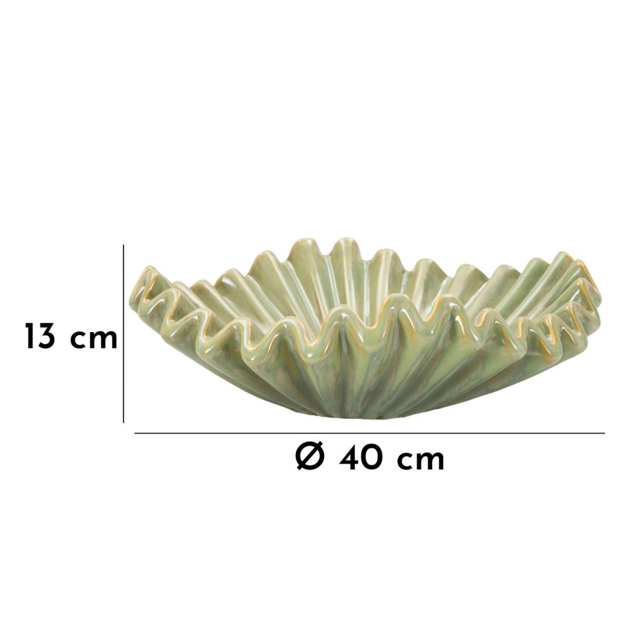 Voir la diapositive 6 : Paris Prix Vide-poche en céramique  venice  40cm vert