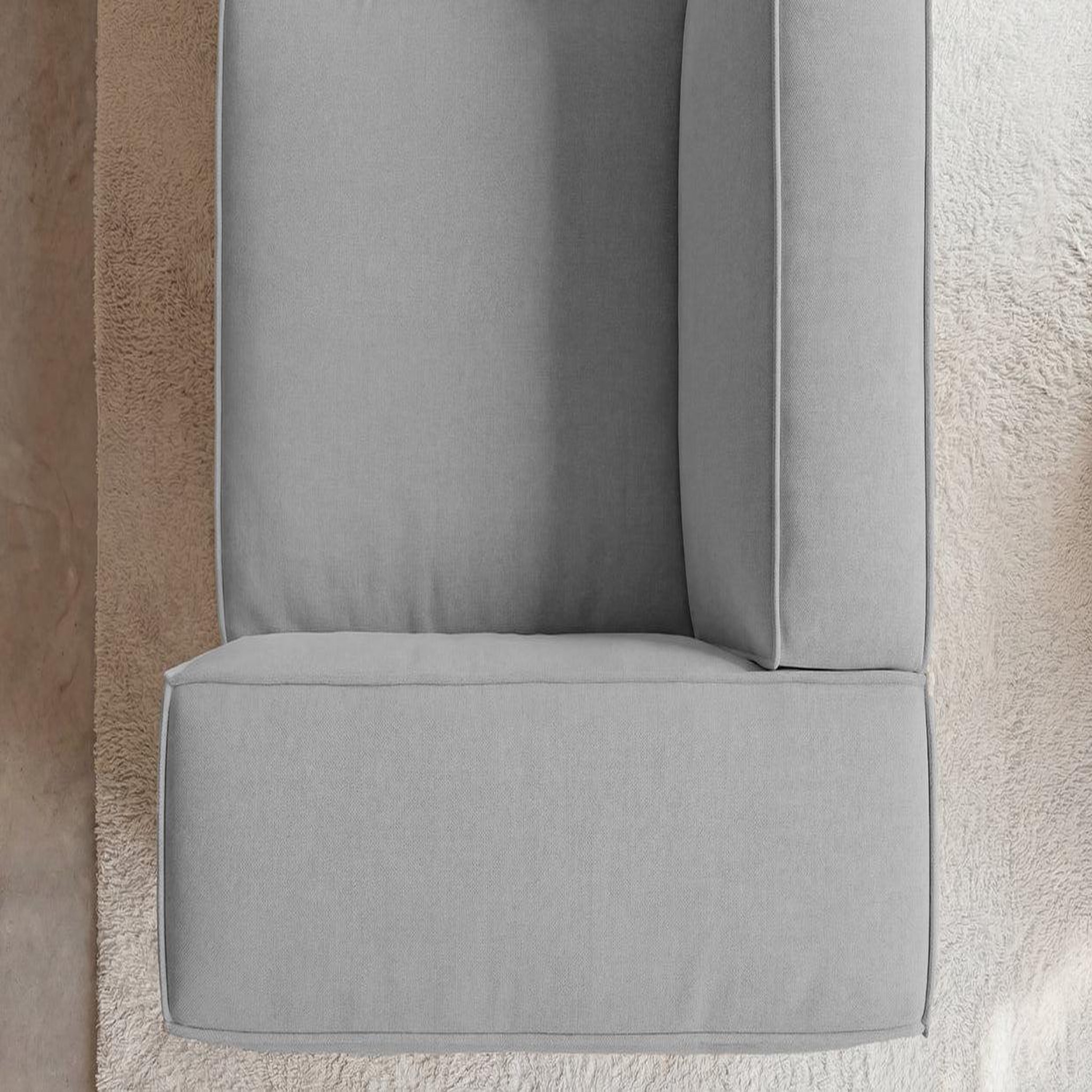 Voir la diapositive 6 : CASANOVA PARIS Mini basil - canapé droit tissu lisse 2 places