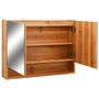 Voir la diapositive 5 : VIDAXL Armoire a miroir de salle de bain LED Chene 80x15x60 cm MDF