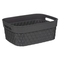 Paris Prix Panier de Rangement Feutre Pliable 20cm Gris pas cher